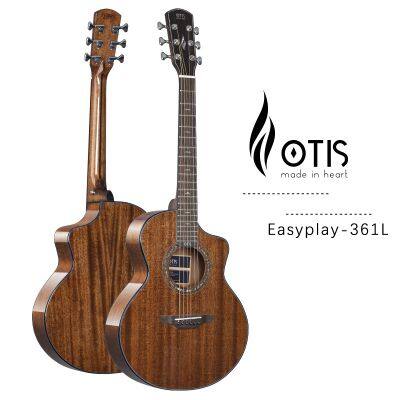 36inch Otis Guitar Factory Mahogany Solid Top Travel Acoustic Guitar Supplier 361L Wood Guitar Manufacturer