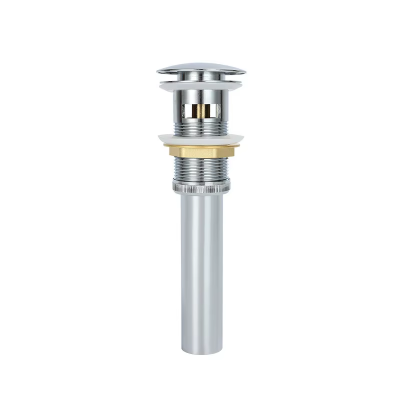Modern G1 1/4 G Brass Main Body Bathroom Accessory Push Pop-up Basin Waste Sink Drain Overflow Tile Insert Made Brass Silicone