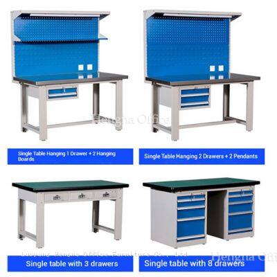 Multi-Functional Large Industrial Workbench With Pegboard, Drawers, and Adjustable Height | Perfect for R&D & Workshops