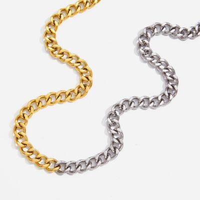 Non-Fade 18K Gold Plated Letter Necklace - Stainless Steel Coin Jewelry for Wholesale