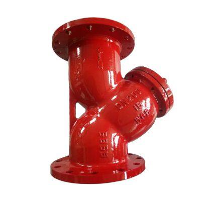 DIN/ANSI DN150 PN16 Carbon Steel Stainless Steel WCB Flange End Y-Type Strainer