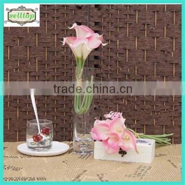 Hot sell 35cm mini pu real touch artificial calla lilies