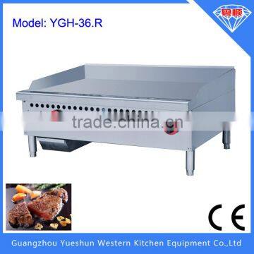 commercial stainless steel gas flat griddle