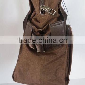 Paris Design Large Size Plain Brown Branded Men Handbags photo-3
