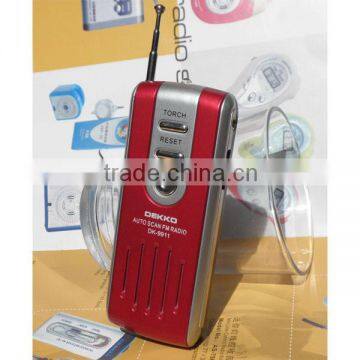 Mini fm radio mp3 player ABS Material FM Type Radio with antenna