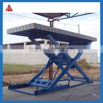 Stationary Hydraulic Scissor Lift Platform/Table In The Pit