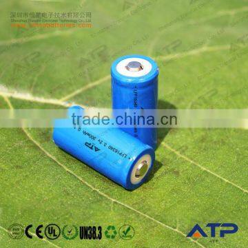 Wholesale cheap rechargeable lifepo4 16340 battery / 16340 3.2v lifepo4 battery / 3.2v 300mah 16340 li-ion battery