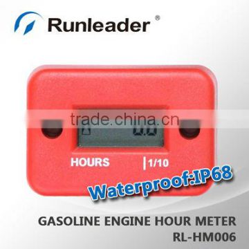 Waterproof Racing Inductive Motocross Hour Meter Red