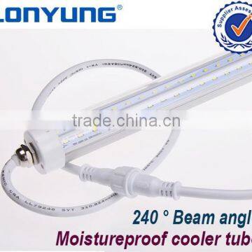 Moistureproof cooler tube beam angle 240 degree china factory t8 led tube