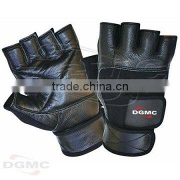 Elastic wrist wraps weight lifting gloves