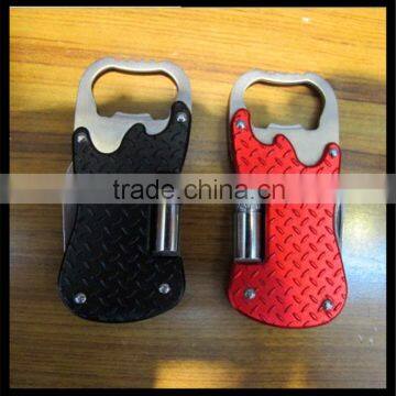 Cheap price led metal different colors promotional bottle opener