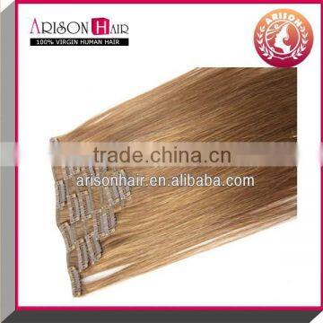 Grade 7A top selling hair clip in hair extensions for black women