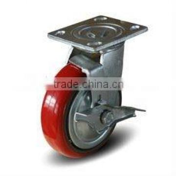 4"5"6"8" heavy duty PU Caster & wheel