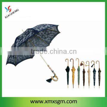 Janpanese Embroidery Umbrella With Bamboo Handle