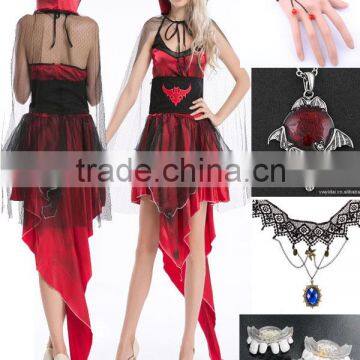 Walson Sexy Costume Women Deluxe Queen Halloween Princess Costume Fancy Adult Dress Halloween Partywear Outfit photo-2