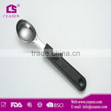 Plastic handle stainless steel spoon