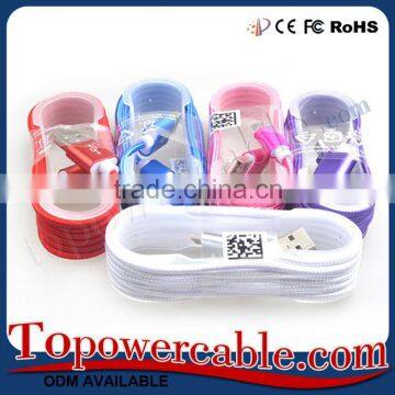 Custom Logo Printing Blue Color Fast Charge Micro Usb To Usb 2.0 Cable photo-5