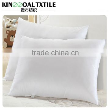 Hotel white and Standard cotton Cheap decorative silk and polyester mixed pillow