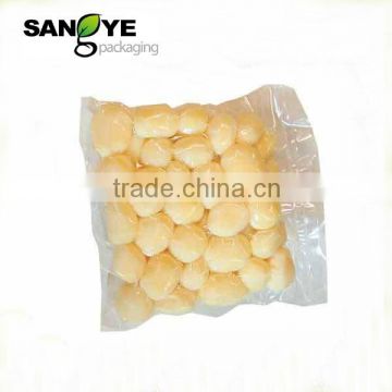 Flexible Vacuum sealed plastic frozen food packaging freezer bag