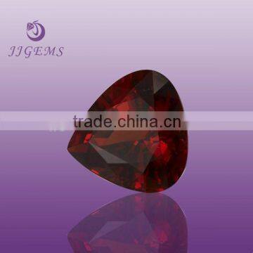 wholesale clear triangle red glass gems