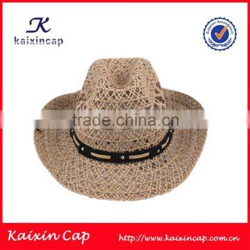 cheap cowboy folding straw hat