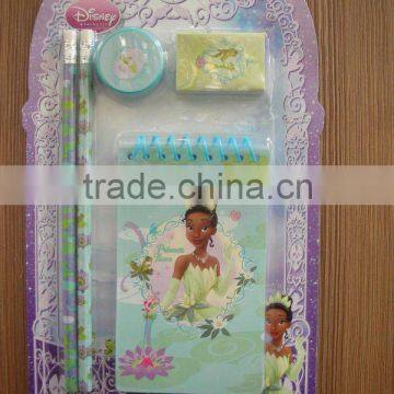 2015 new 5 piece princess stationery set