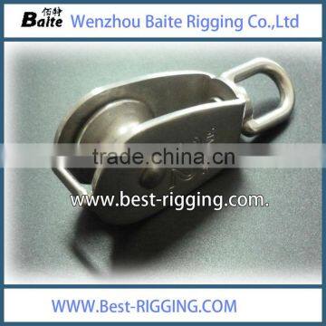 ZINC PLATED 58.5mm SINGLE WHEEL PULLEY photo-3