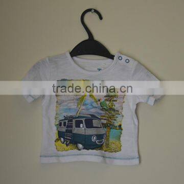 The baby's 100% cotton T-shirt children short-sleeved blouse