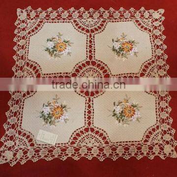 flowers cotton crochet lace tablecloth