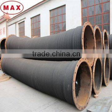 20 inch high pressure rubber water hose with pn10 steel flanges