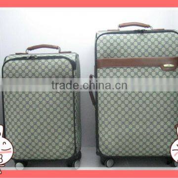 2012 Top design Eminent PU Trolley Case on wheels made in china