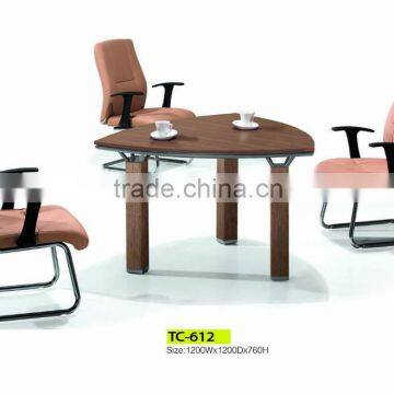 2015 commercial simple small office customised meeting table for 3 people mdf wood desk origin item TC 155