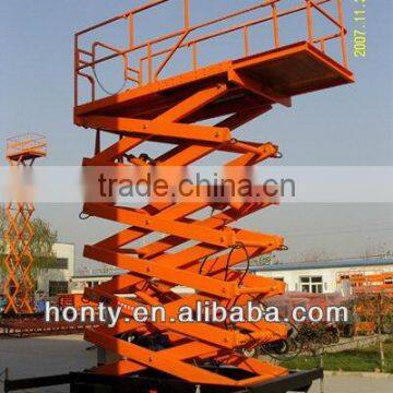 hydraulic lift table with wheels/mobile scissor lift