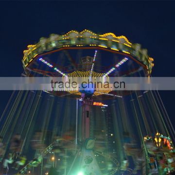 Whirlwind Chairs Flying Old Amusement Park Rides