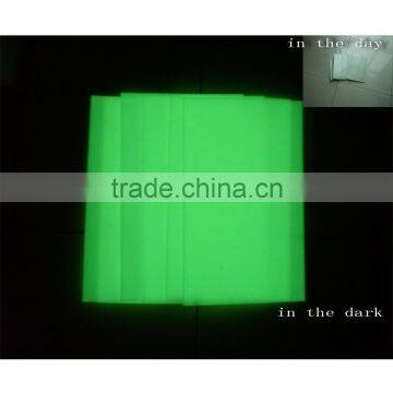 glow in the dark PP board/photoluminescent PP sheet/glow in dark PP sheet