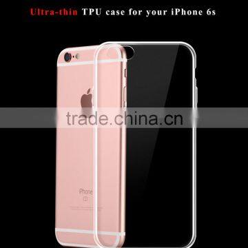 Free sample High quality transparent tpu 0.3mm case for iPhone for Samsung phone case cover