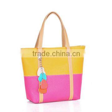 Folding Ladies Joint Color Waterproof pu Luggage Travel Shoulder Bag