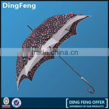 High quality fashion polyester aerodynamic vents umbrella