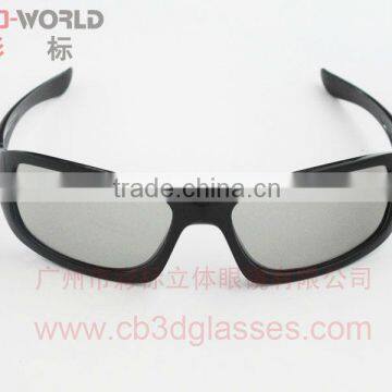 Novel design polarized simple style 3d glasses for tv