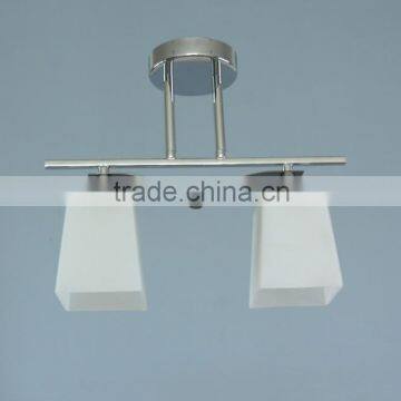 2016 square white glass long ceiling lamp