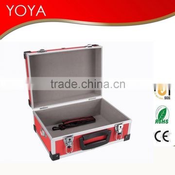 Red Aluminium Flight Case with 2 Clasps