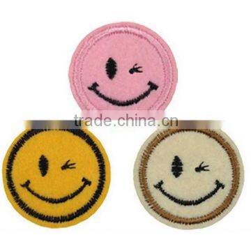 Small smile felt professional customized sew on patches