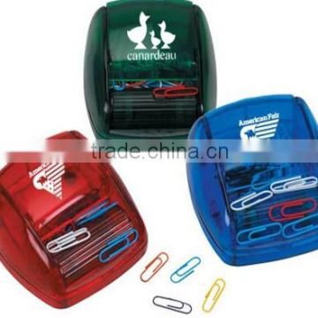 Plastic Rolling Magnetic Paper Clip Dispenser with Customized Logo