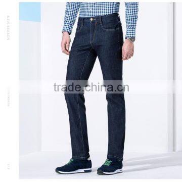 Men Wash Straight Leisure Jeans Waist Trousers in the Classic Men Jeans Quality Choice photo-3