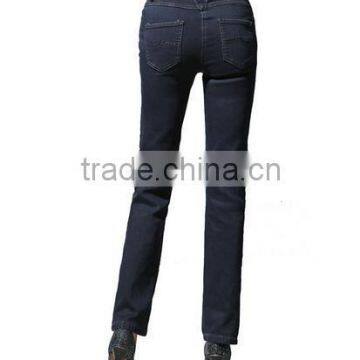 2015 Wholesale Euramerican Mid-waisted Women's Straight Jeans