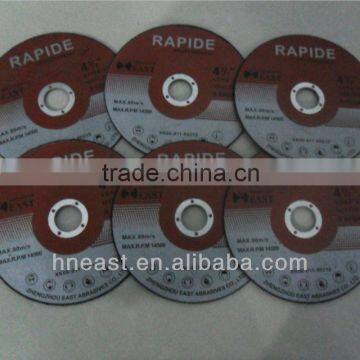 China manufacture abrasive fiberglass cut off wheel for steel/metal/inox