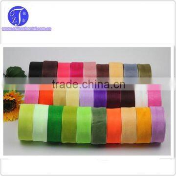 colored silk chiffon ribbon for garment or package