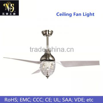 simple invisible ceiling fan lamp for dinning room / guest room