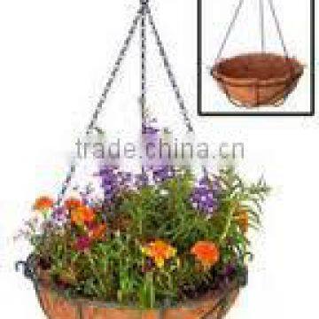 metal hanging flower baskets