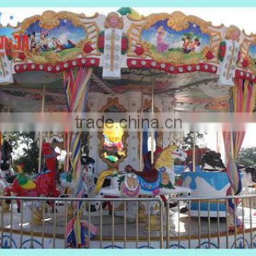 Hot amusement rides turning round horse playing merry go round for sale